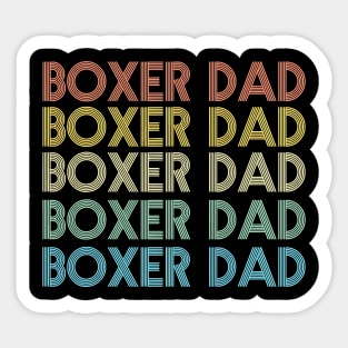 Boxer Dad Vintage Sticker